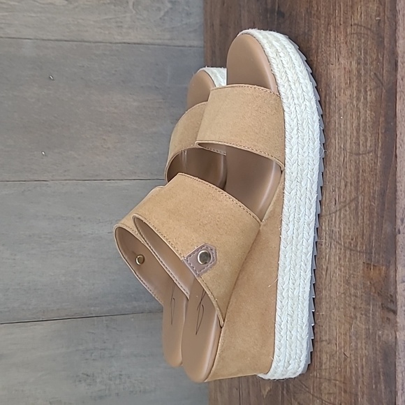 EUC Joie Sandals Women's sz 9 Two Band Suede Espadrille Wedge Slip On Sandal - Picture 4 of 13